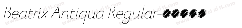 Beatrix Antiqua Regular字体转换